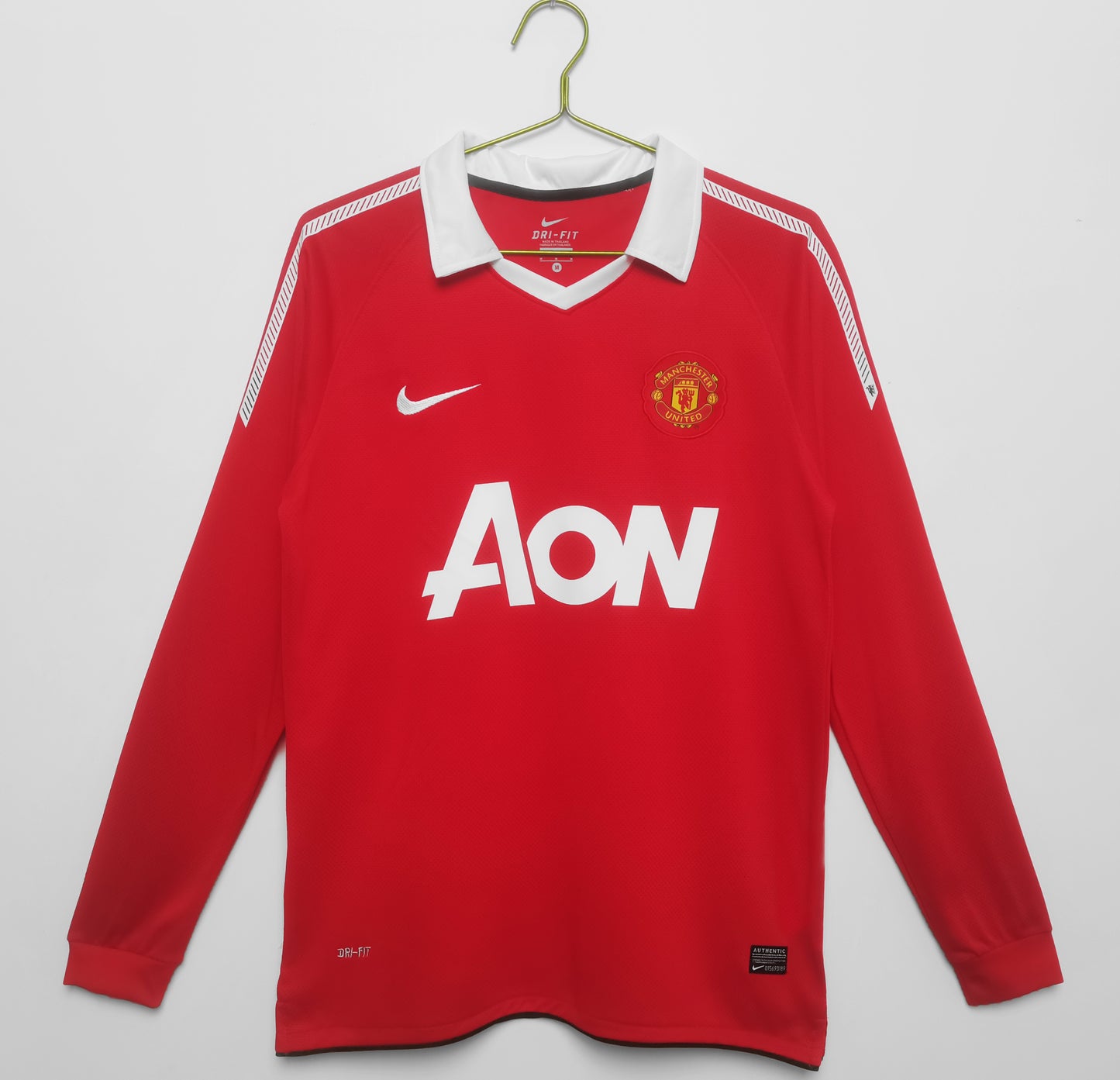 1ª RETRO MANCHESTER UNITED 10/11 MANGA LARGA