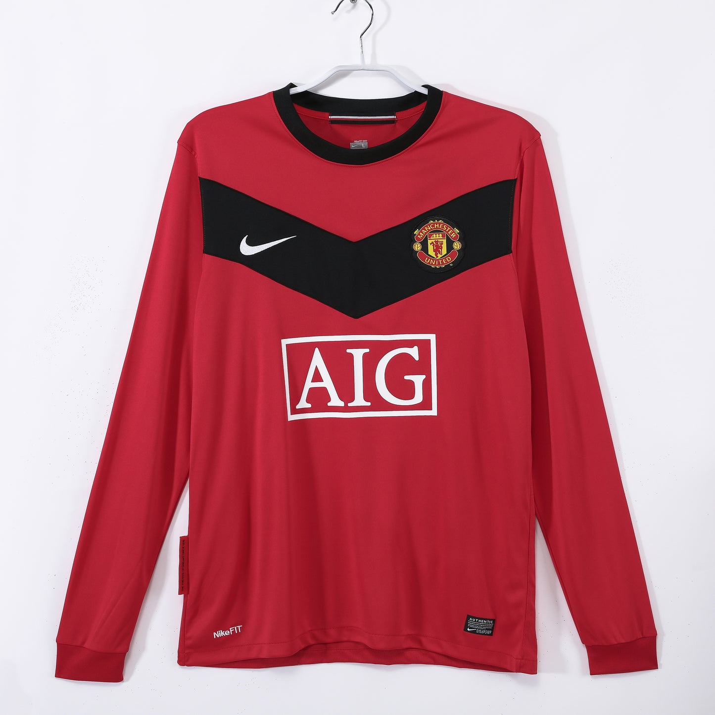 1ª RETRO MANCHESTER UNITED 09/10 MANGA LARGA