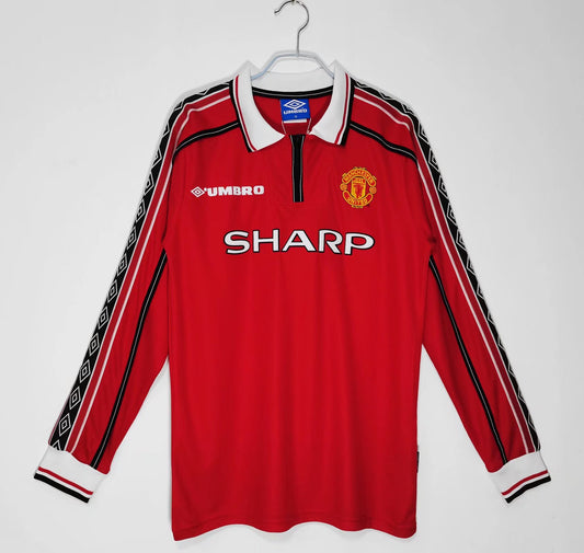 1ª RETRO MANCHESTER UNITED 98/99 MANGA LARGA