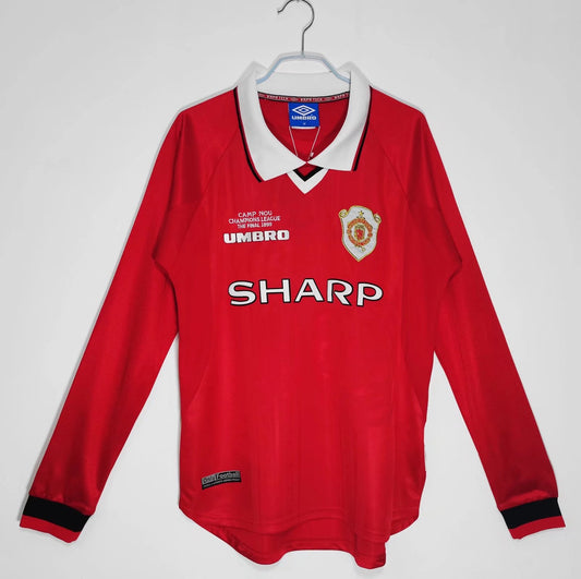 1ª RETRO MANCHESTER UNITED 99/00 MANGA LARGA