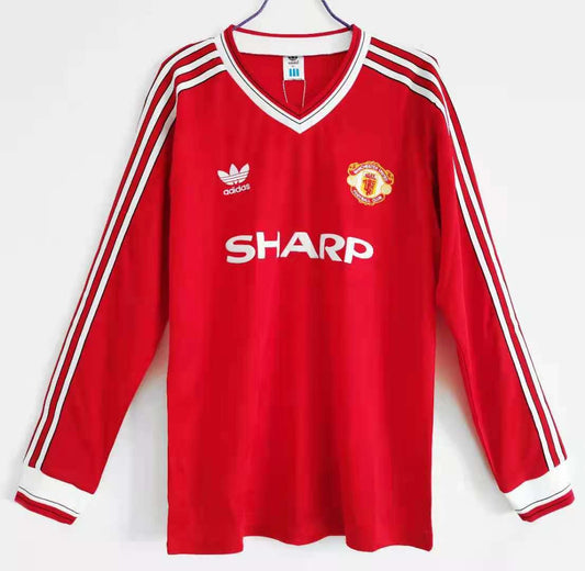 1ª RETRO MANCHESTER UNITED 86/87 MANGA LARGA