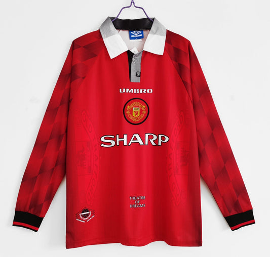 1ª RETRO MANCHESTER UNITED 96/97 MANGA LARGA