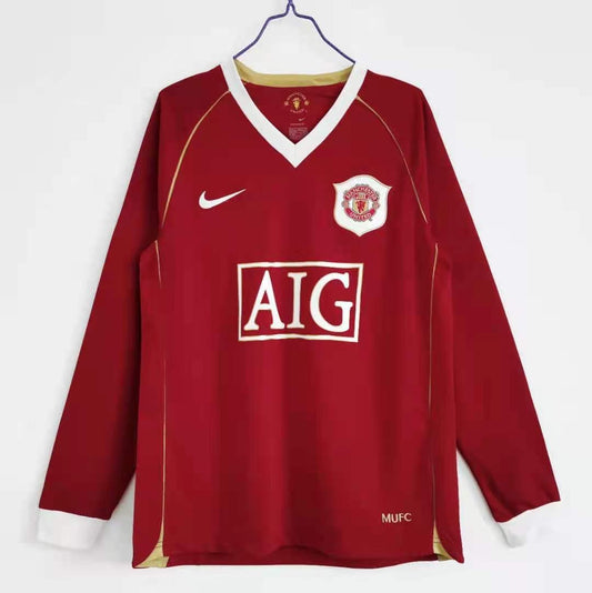 1ª RETRO MANCHESTER UNITED 06/07 MANGA LARGA