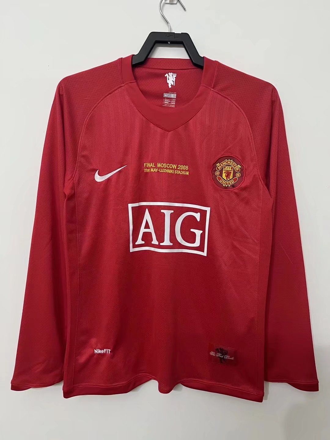 1ª RETRO MANCHESTER UNITED 07/08 MANGA LARGA